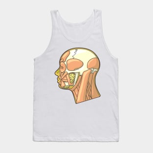 Muscles and External Anatomy of the Human Head Tank Top